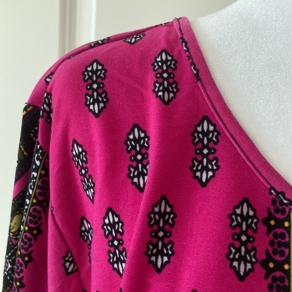 Catherines 2X purple top scoop neck long sleeves - Picture 6 of 9